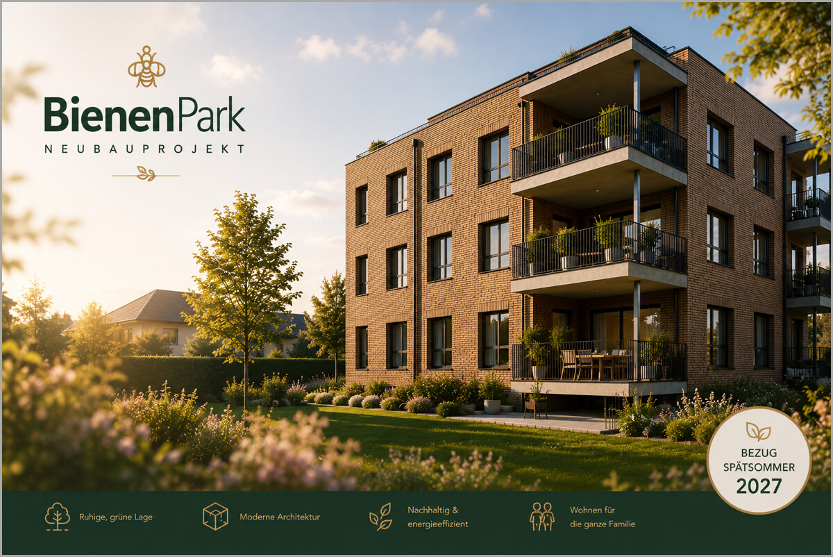 BIENENPARK - Exklusive 3.5 Zimmer-Eigentumswohnung im 3. OG